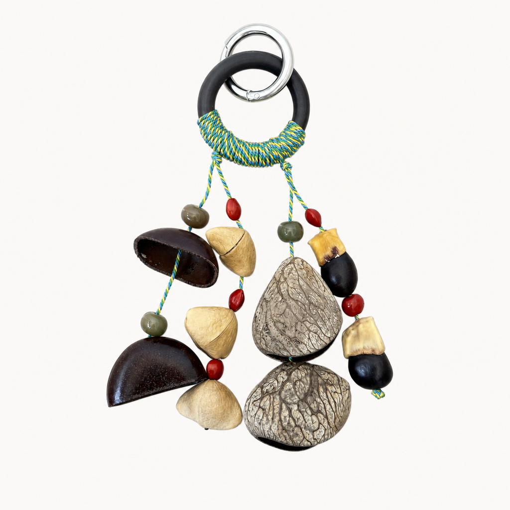 YUNOVA Mixed Botanical Shell Wind Chime A on a clean studio background