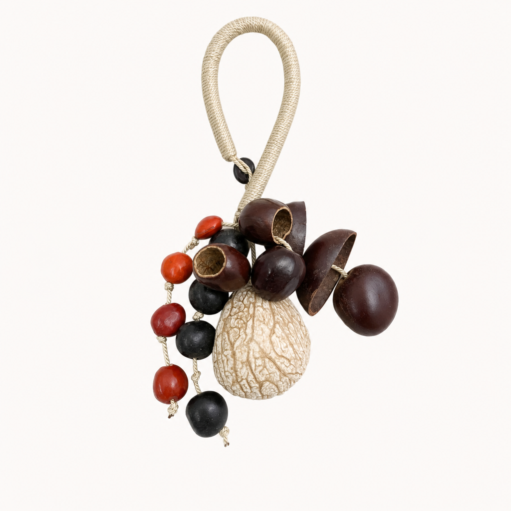 YUNOVA Mixed Botanical Shell Wind Chime B on a clean studio background
