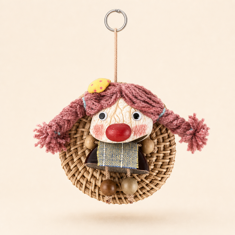 YUNOVA Woven Pod Doll Magnetic Hanging Charm